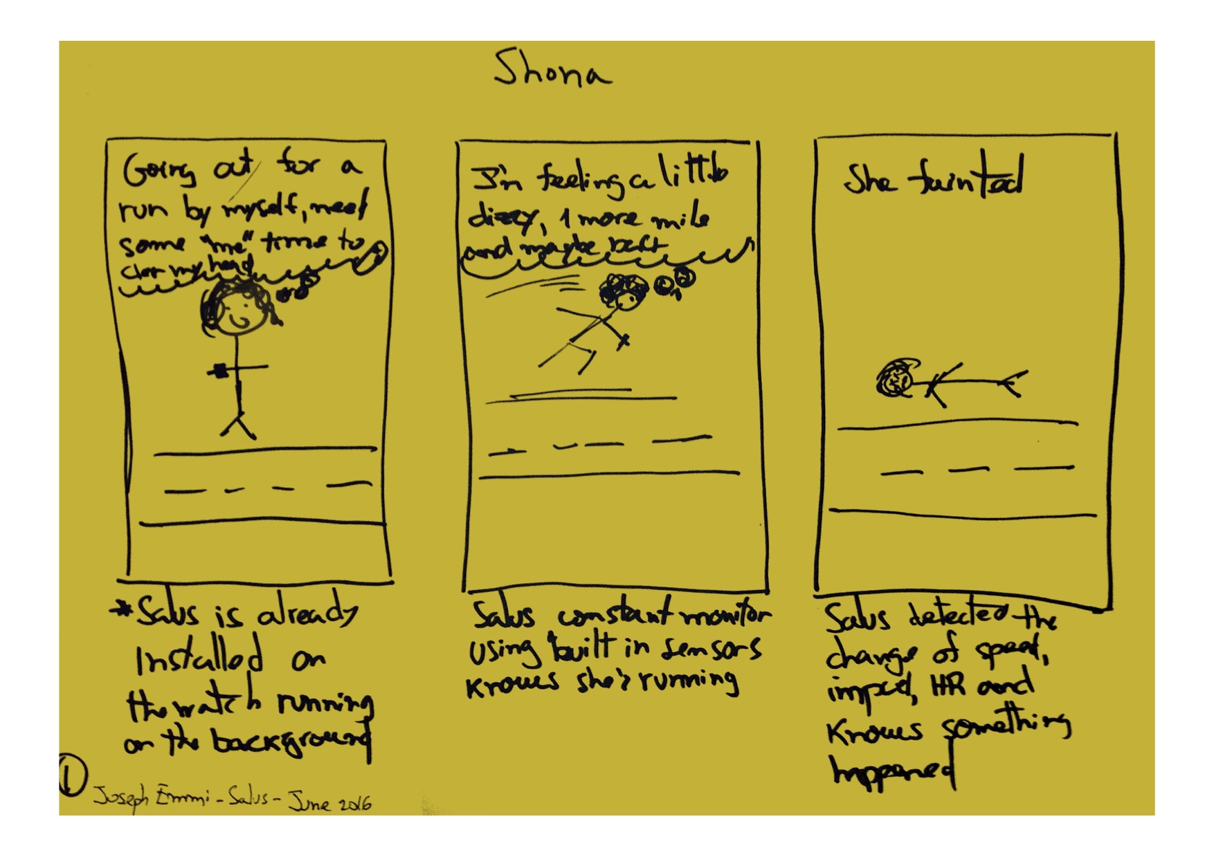 Agatha storyboard, panel 1